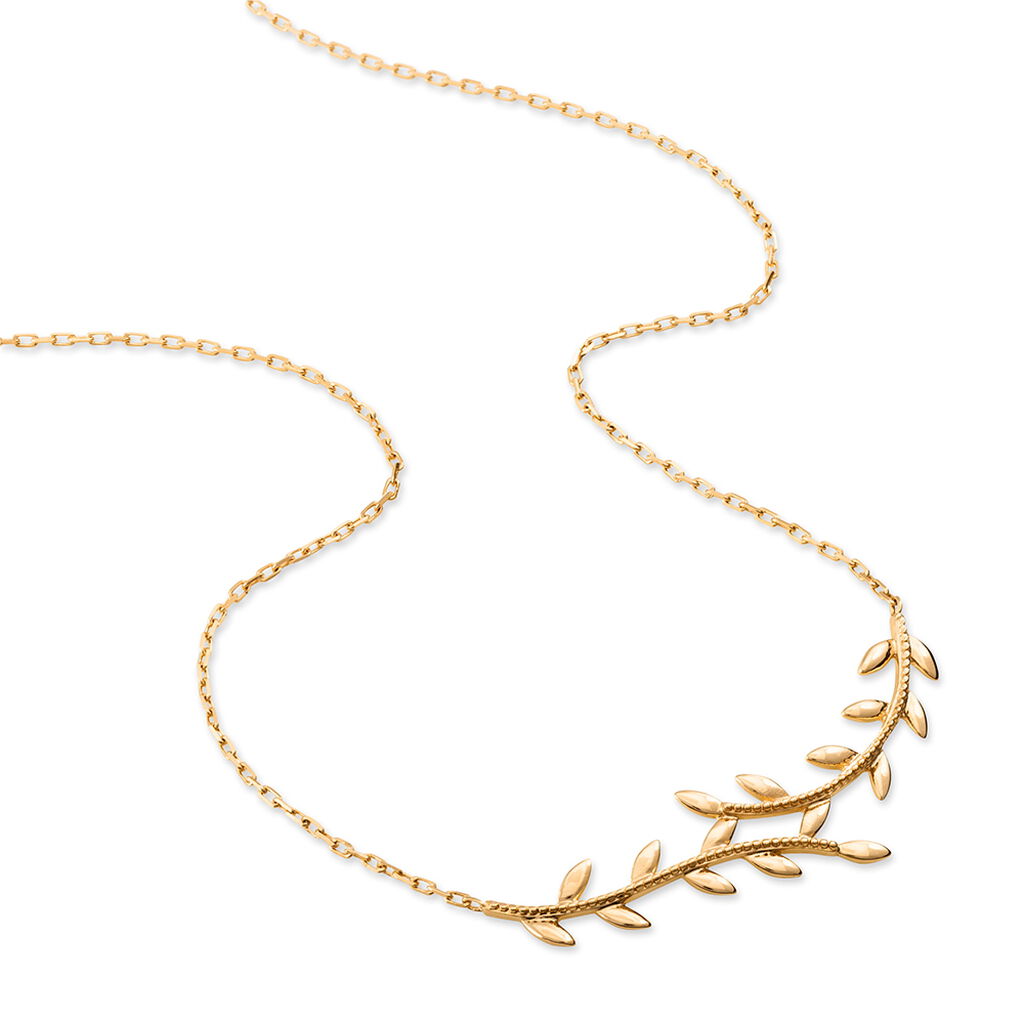 Collier Folia Plaqué Or Jaune - Colliers Femme | Histoire d’Or