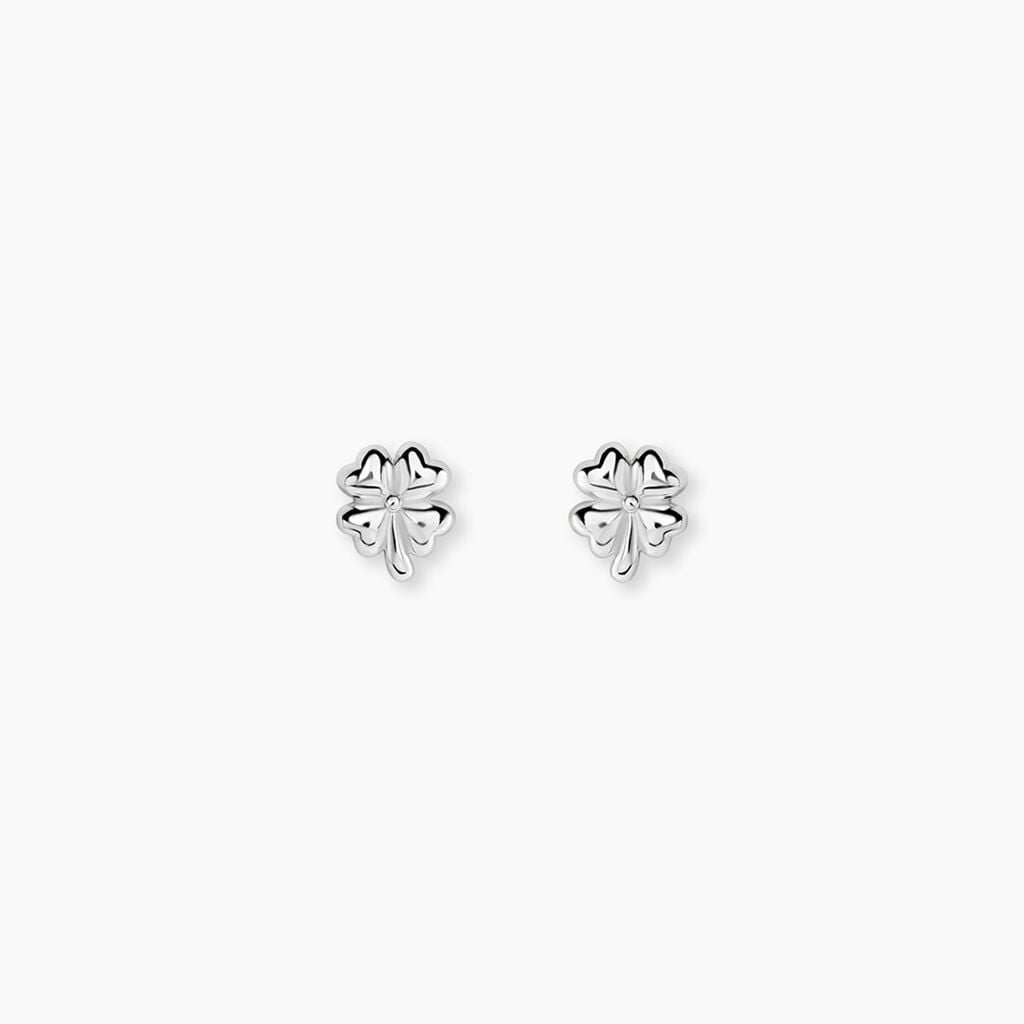 Boucles D'Oreilles Puces Ka&iuml;la Argent Blanc - Boucles d'oreilles fantaisie Femme | Histoire d&rsquo;Or