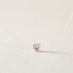 Collier Nylon Argent Blanc Oxyde - Colliers fantaisie Femme | Histoire d&rsquo;Or