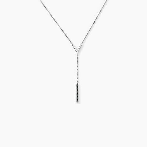 Collier Rachel Or Blanc Diamant - Colliers Femme | Histoire d’Or