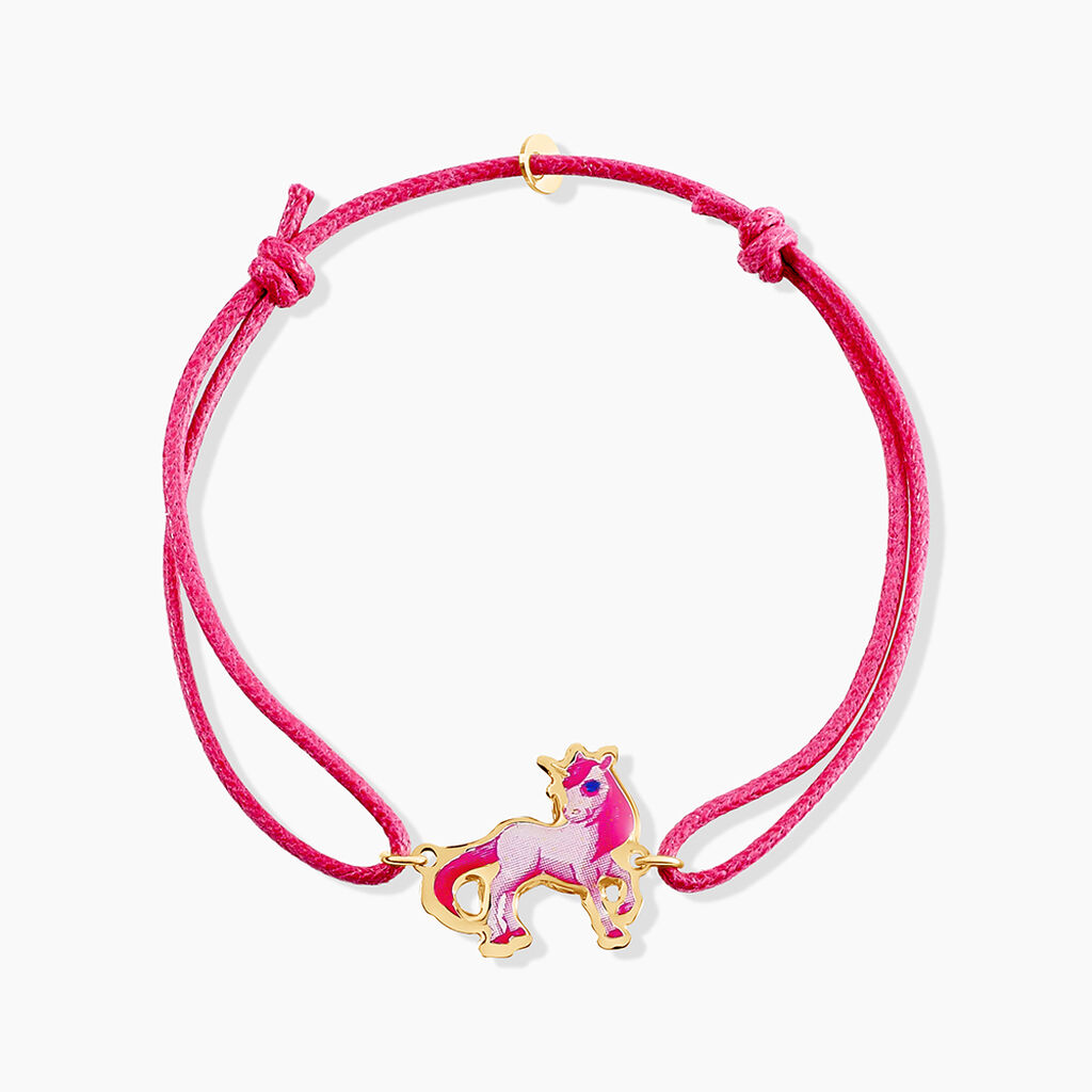 Bracelet Fantasila Cheval Or Jaune - Bracelets cordon Enfant | Histoire d&rsquo;Or
