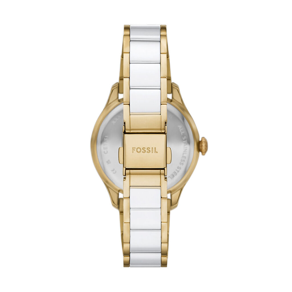 Montre Fossil Gilmore Blanc - Id&eacute;es cadeaux Femme | Histoire d&rsquo;Or