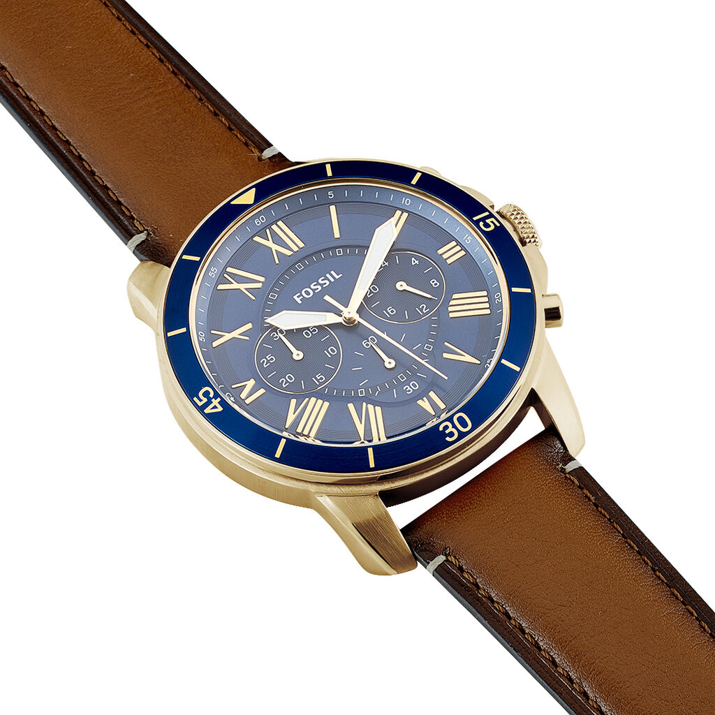 Montre Fossil Grant Sport Bleu - Montres Homme | Histoire d&rsquo;Or