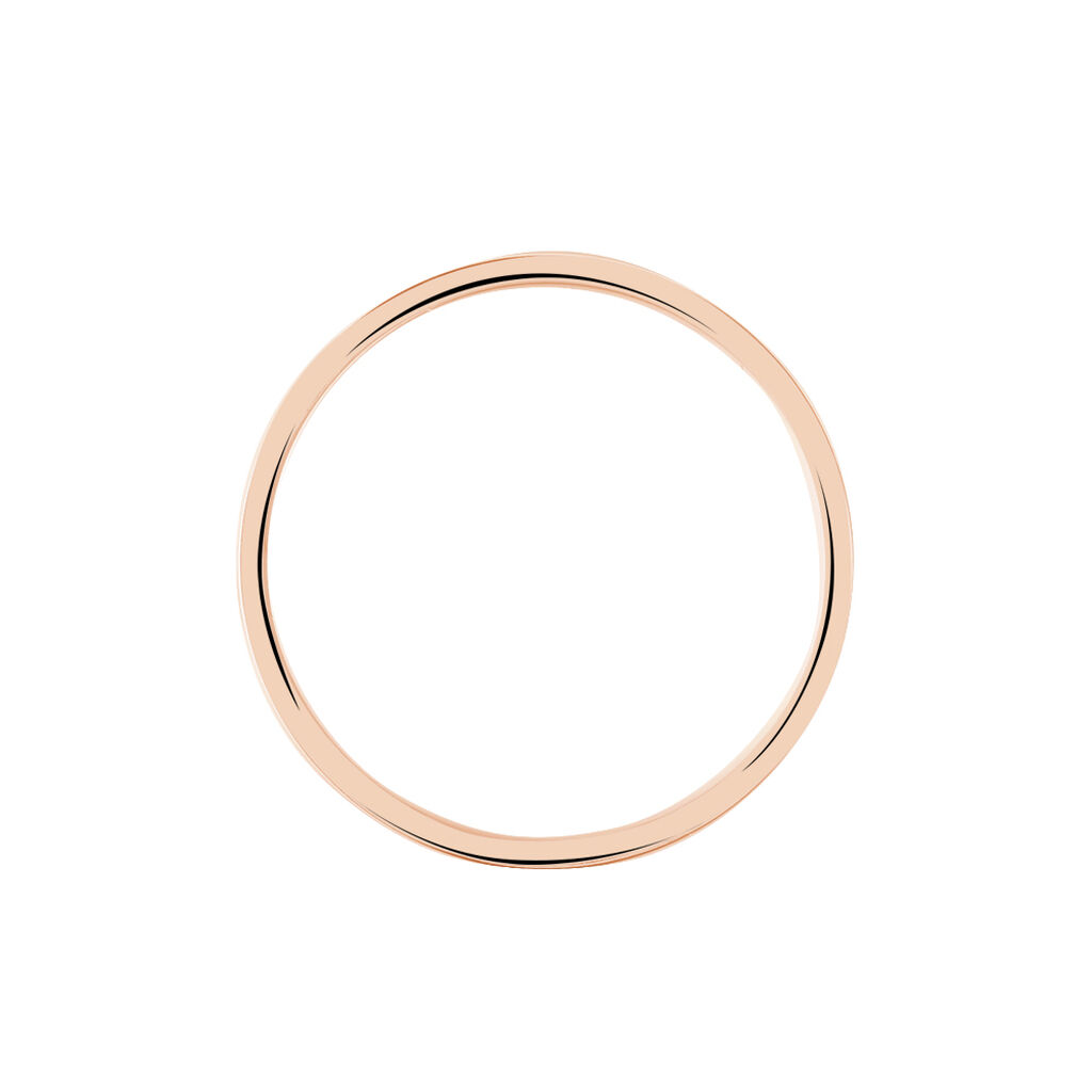 Alliance Camille Ruban Plat Or Rose - Alliances Homme | Histoire d’Or