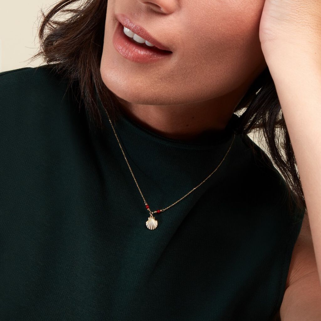Collier Under The Sea Or Jaune Corail - Colliers Femme | Histoire d’Or