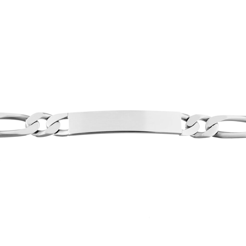 Bracelet Identité Vivian Argent Vieilli - Gourmettes Homme | Histoire d’Or