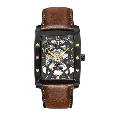 Montre Pierre Lannier Hector Noir - Montres Homme | Histoire d&rsquo;Or