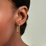 Cr&eacute;oles Eero Argent Dor&eacute; A L'Or 750/1000 - Boucles d'oreilles cr&eacute;oles Femme | Histoire d&rsquo;Or