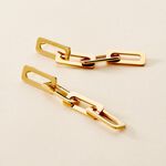 Boucles D'oreilles Pendantes Gracen Acier Jaune - Boucles d'oreilles fantaisie Femme | Histoire d&rsquo;Or