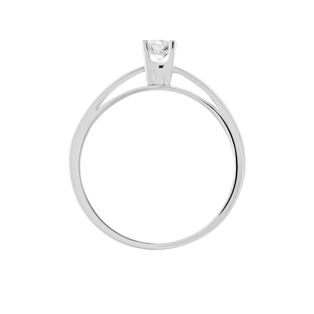 Bague Solitaire Celina Or Blanc Diamant - Bagues solitaires Femme | Histoire d’Or