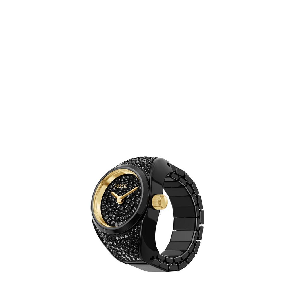 Montre Fossil Watch Ring Noir - Montres Femme | Histoire d’Or