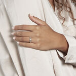 Alliance Grain De Folie Diamantee Ruban Plat Or Bicolore - Alliances Unisex | Histoire d&rsquo;Or