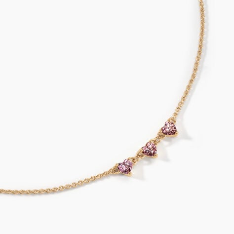 Collier Poésie Rosée Plaque Or Jaune Oxyde De Zirconium - Colliers Femme | Histoire d’Or