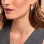 Boucles D'oreilles Pendantes Versailles Argent Blanc Oxyde Zirconium - Boucles d'oreilles pendantes Femme | Histoire d&rsquo;Or