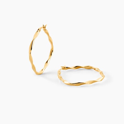 Cr&eacute;oles Kayode Or Jaune - Boucles d'oreilles cr&eacute;oles Femme | Histoire d&rsquo;Or