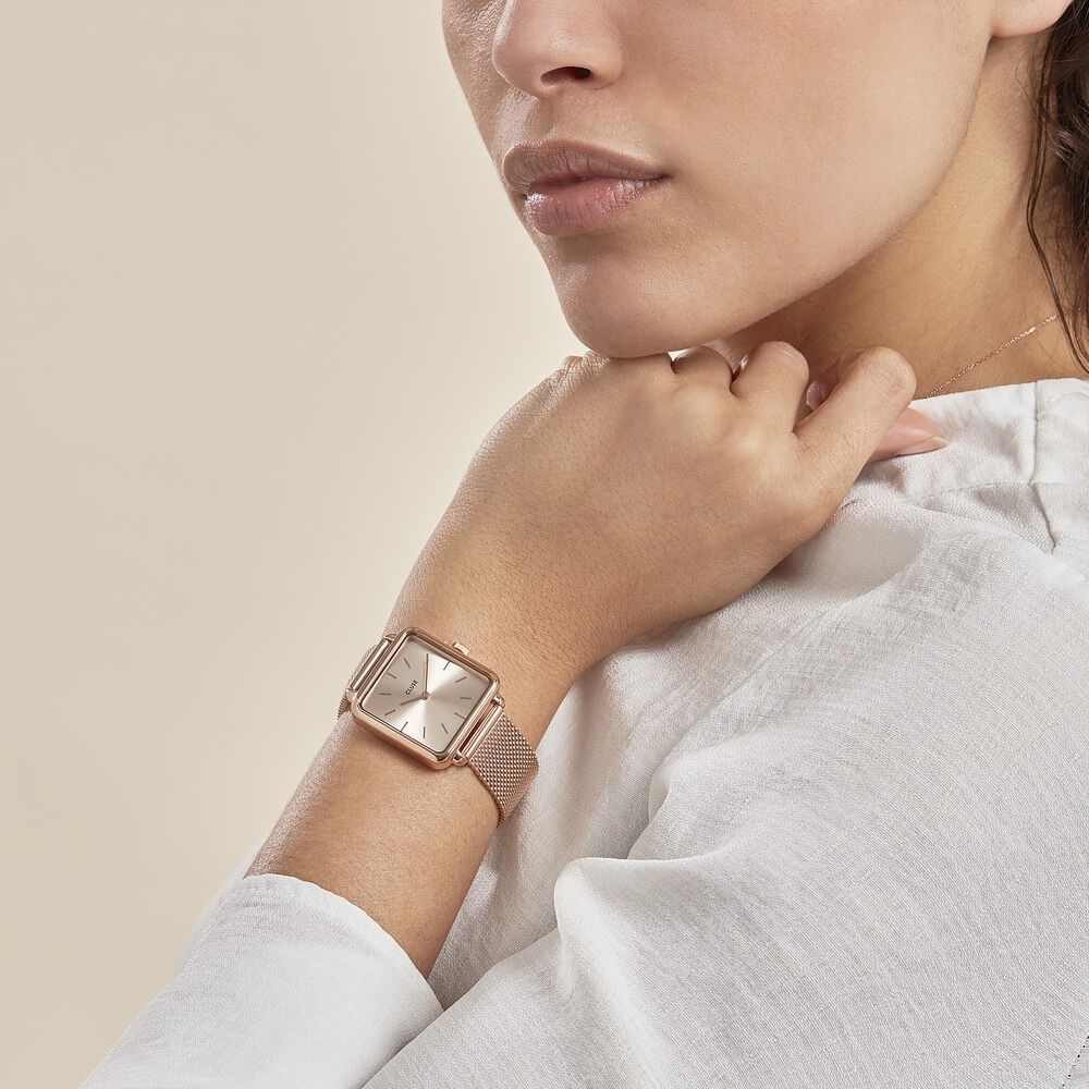 Montres Cluse CW0101207009 Acier Clip Rose Carré - HIMFRQS2730 • Histoire  d'Or