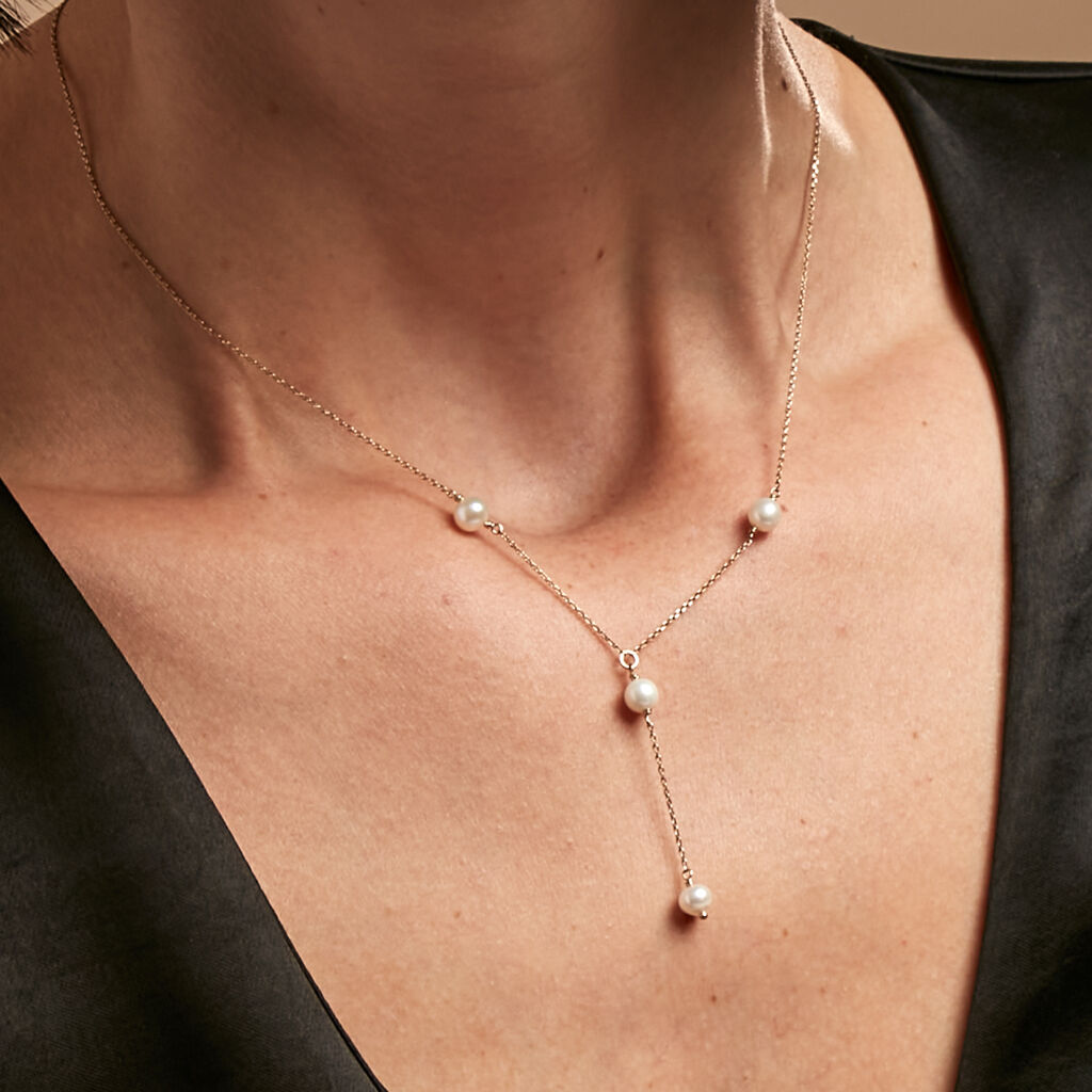 Collier Persis Or Jaune Perle De Culture - Colliers Femme | Histoire d’Or