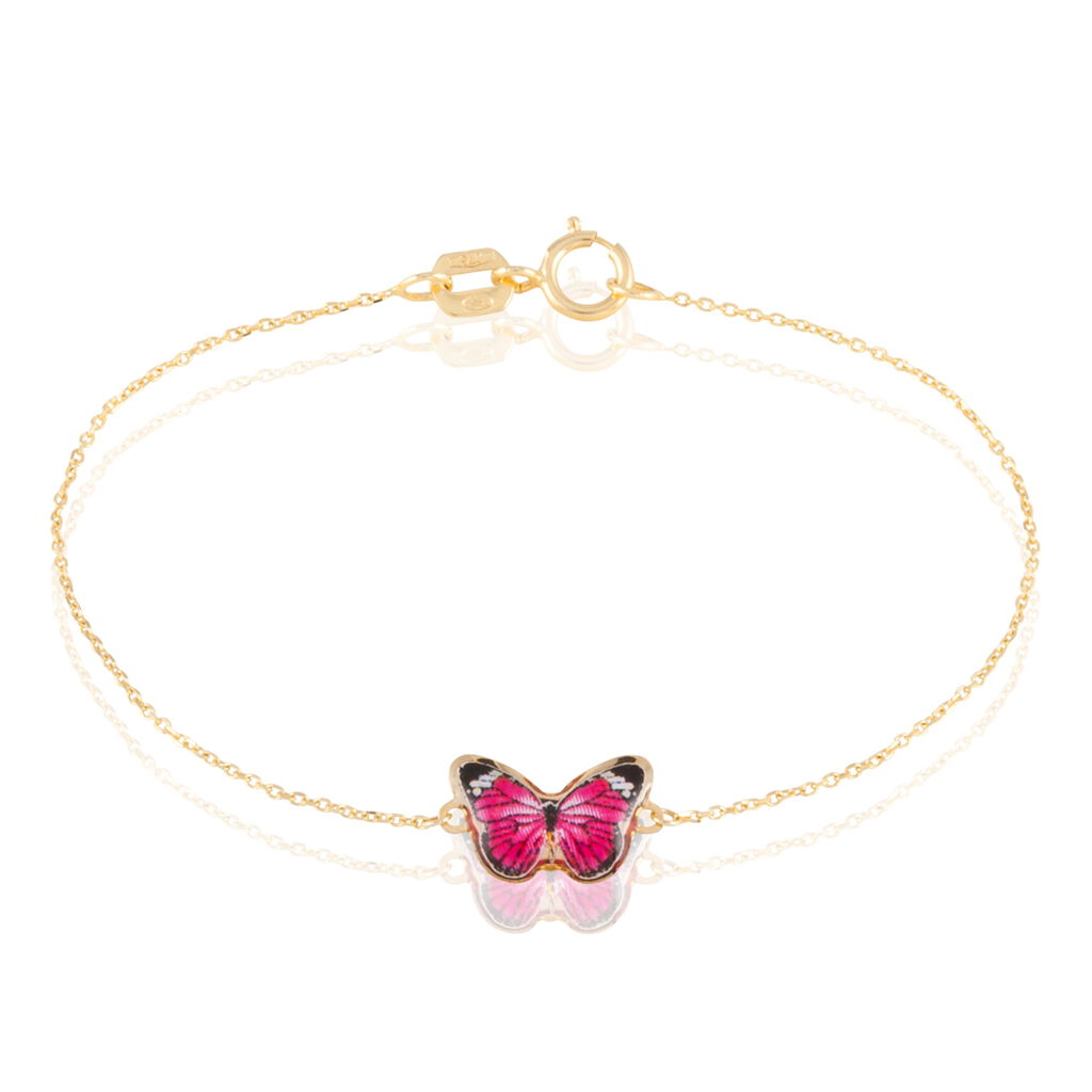 Bracelet Sulivia Papillon Or Jaune