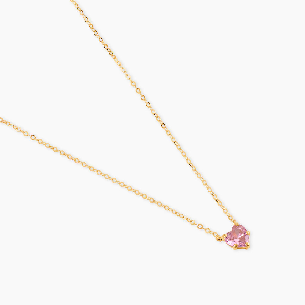 Collier Or Jaune Avaya Oxyde De Zirconium - Colliers Enfant | Histoire d&rsquo;Or