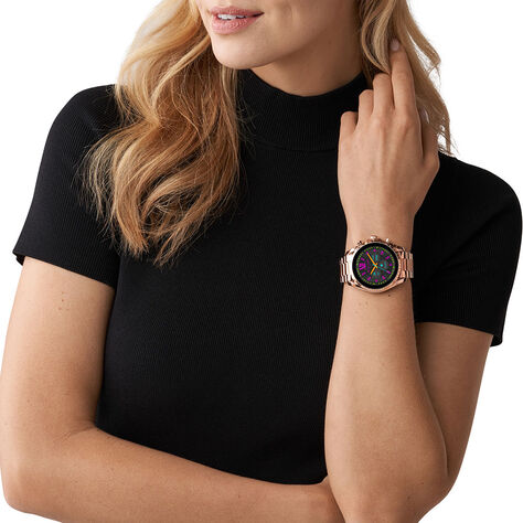 Michael Kors Femme Écran Tactile Digital Montre Connectée avec Bracelet en  Silicone MKT5069