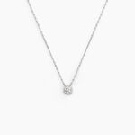 Collier Teani Or Blanc Diamant - Colliers Femme | Histoire d&rsquo;Or