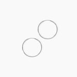 Cr&eacute;oles Dominae Or Blanc - Boucles d'oreilles cr&eacute;oles Femme | Histoire d&rsquo;Or