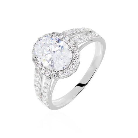 Bague Arjun Or Blanc Oxyde De Zirconium - Bagues solitaires Femme | Histoire d’Or