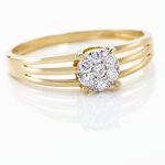 Bague Or Jaune Isadore Diamants - Bijoux Femme | Histoire d&rsquo;Or