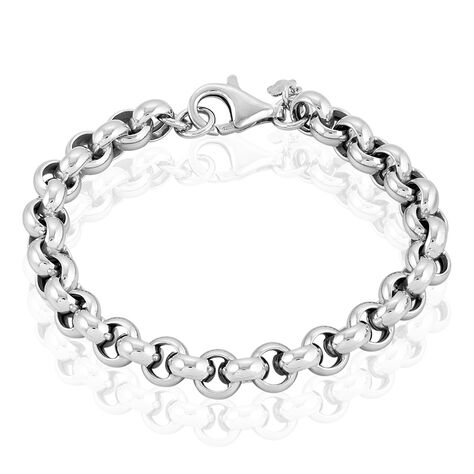 Bracelet Carola Maille Jaseron Argent Blanc - Bracelets chaîne Femme | Histoire d’Or