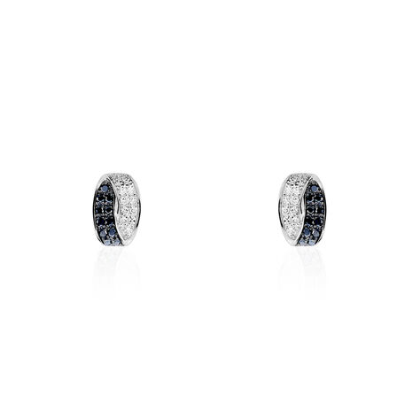 Boucles D'oreilles Puces Urania Or Blanc Diamant - Clous d'oreilles Femme | Histoire d’Or