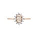 Bague Jozsua Or Rose Morganite Peche Oxyde De Zirconium - Bagues solitaires Femme | Histoire d’Or