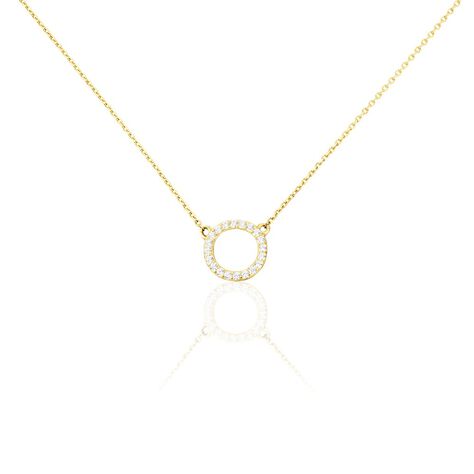 Collier Lim Or Jaune Oxyde De Zirconium - Colliers Femme | Histoire d&rsquo;Or