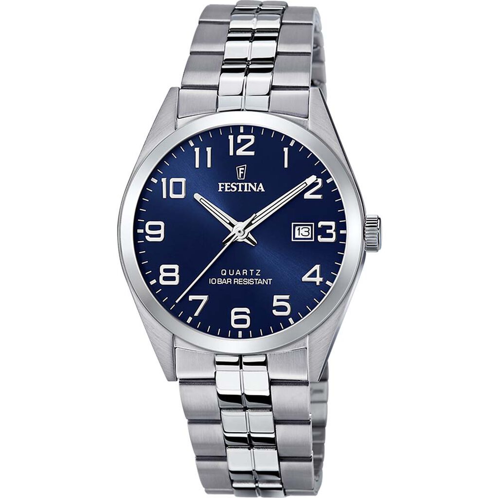 Montre Festina Classics Bleu - Montres Homme | Histoire d&rsquo;Or