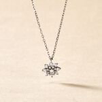 Collier Lorraine Argent Blanc Oxyde De Zirconium - Colliers fantaisie Femme | Histoire d&rsquo;Or