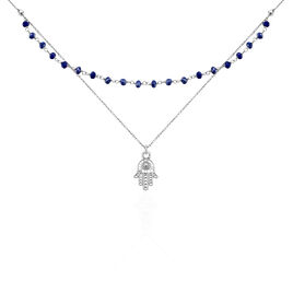 Collier Bedra Argent Blanc Cristal - Colliers fantaisie Femme | Histoire d’Or