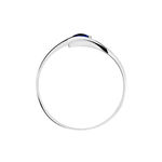 Bague Tamyra Or Blanc Saphir - Bagues solitaires Femme | Histoire d&rsquo;Or