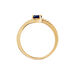 Bague Tyana Plaqué Or Jaune Pierre De Synthese Et Oxyde De Zirconium - Bagues solitaires Femme | Histoire d’Or