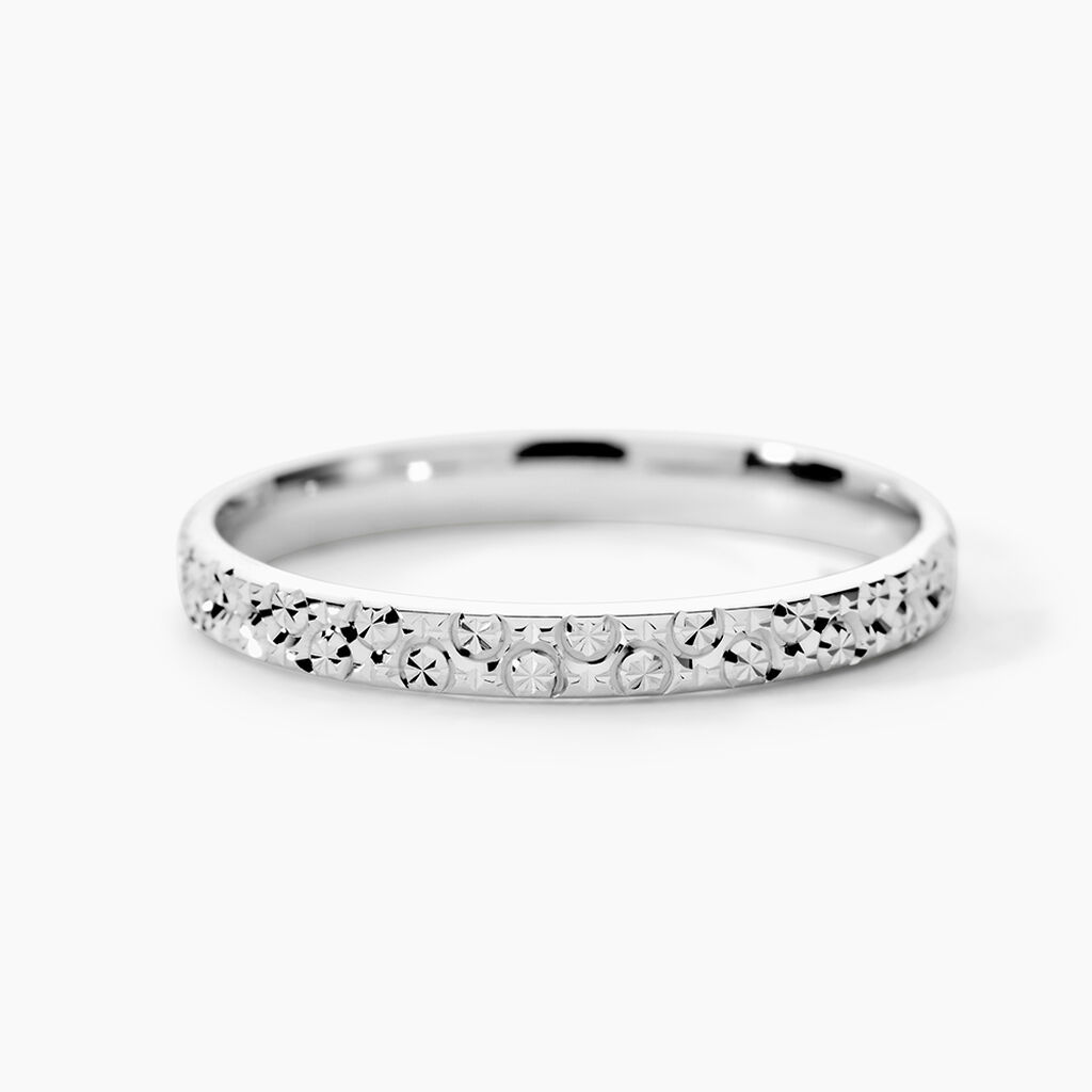 Alliance Fantaisie Diamantee Or Blanc - Alliances Unisex | Histoire d&rsquo;Or