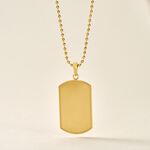 Collier Acier Dor&eacute; Lorant - Colliers fantaisie Homme | Histoire d&rsquo;Or