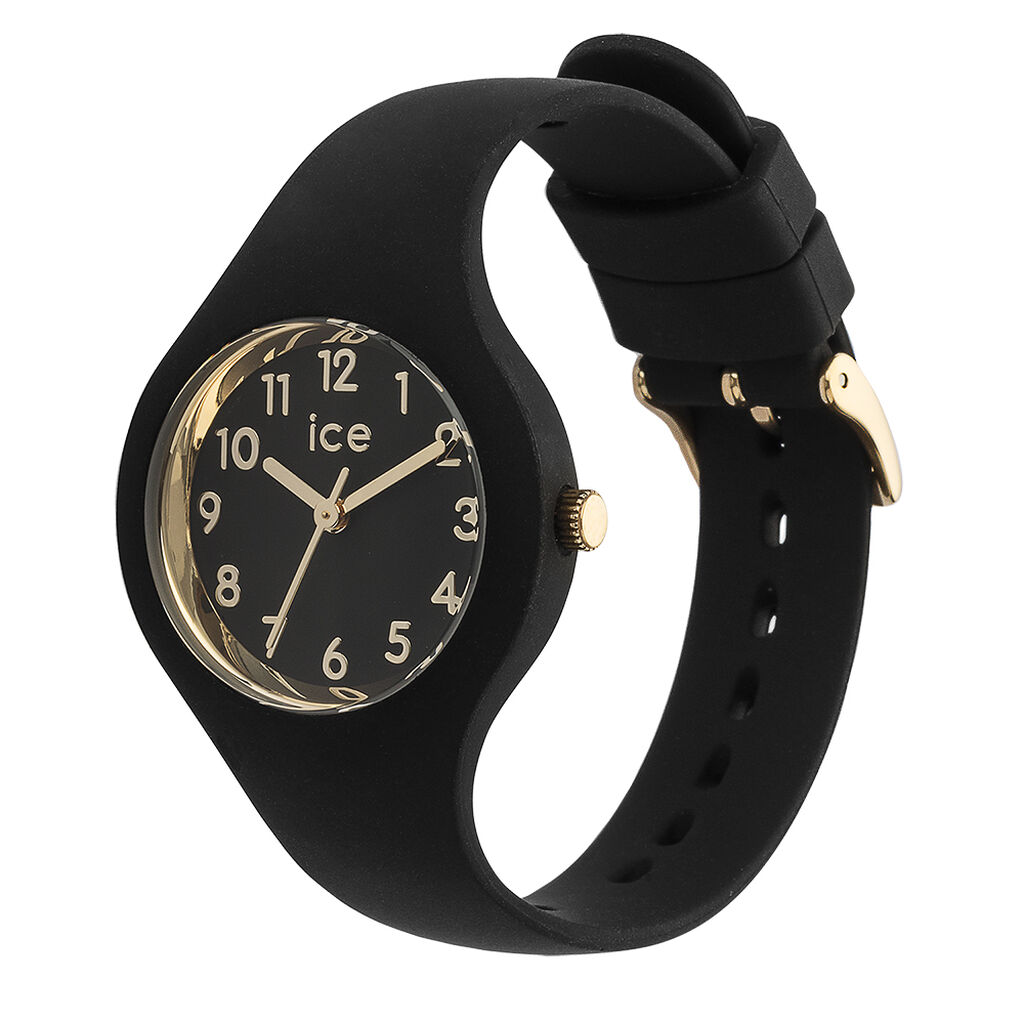Montre Ice Watch Noir Et Or Montre Ice Watch Glam Noir - HXMFNQN1490 • Histoire d'Or