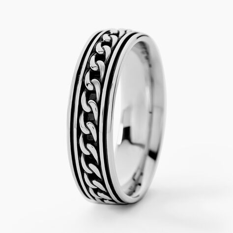 Bague Balthazar Argent Blanc - Bagues Homme | Histoire d’Or