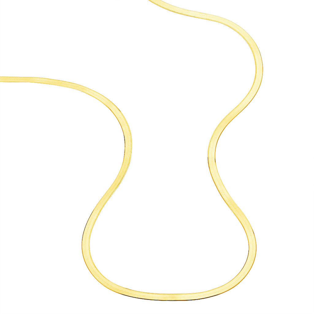 Collier Ivria Maille Heringbone Or Jaune - Chaines Femme | Histoire d’Or