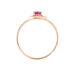 Bague Leona Or Rose Rubis Et Saphir Et Diamant - Bagues solitaires Femme | Histoire d’Or