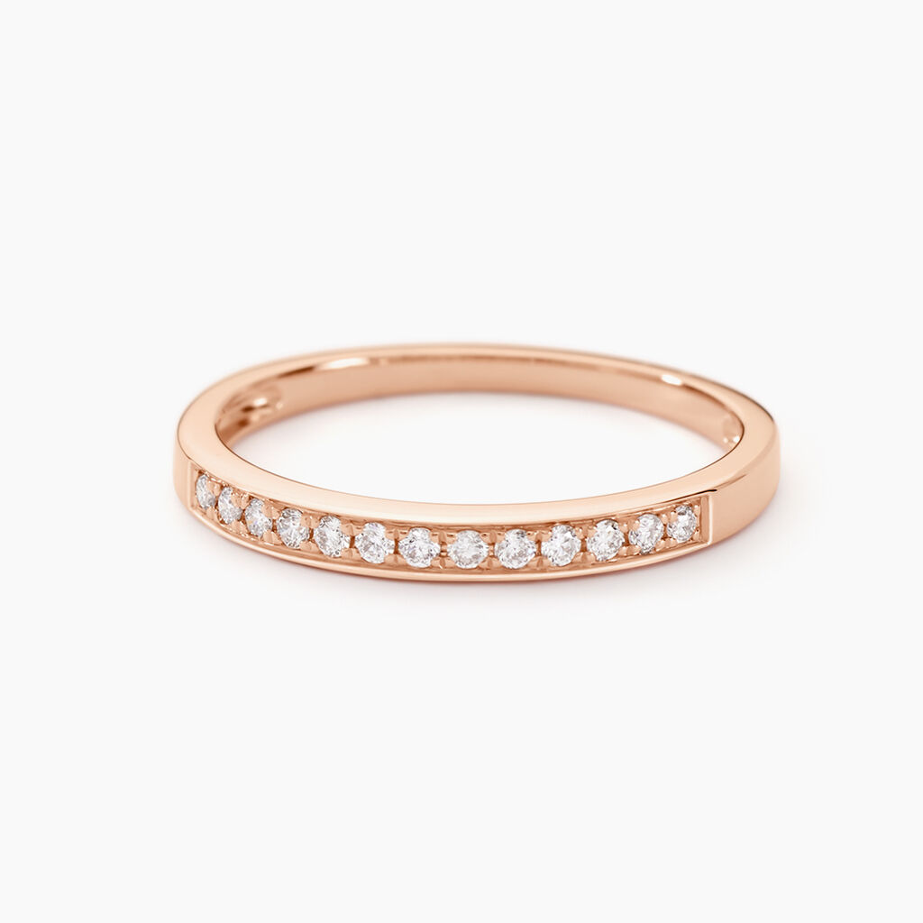Alliance Rhea Or Rose Diamant - Alliances Femme | Histoire d’Or