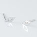 Boucles D'oreilles Puces Eirena Or Blanc Diamant - Clous d'oreilles Femme | Histoire d’Or