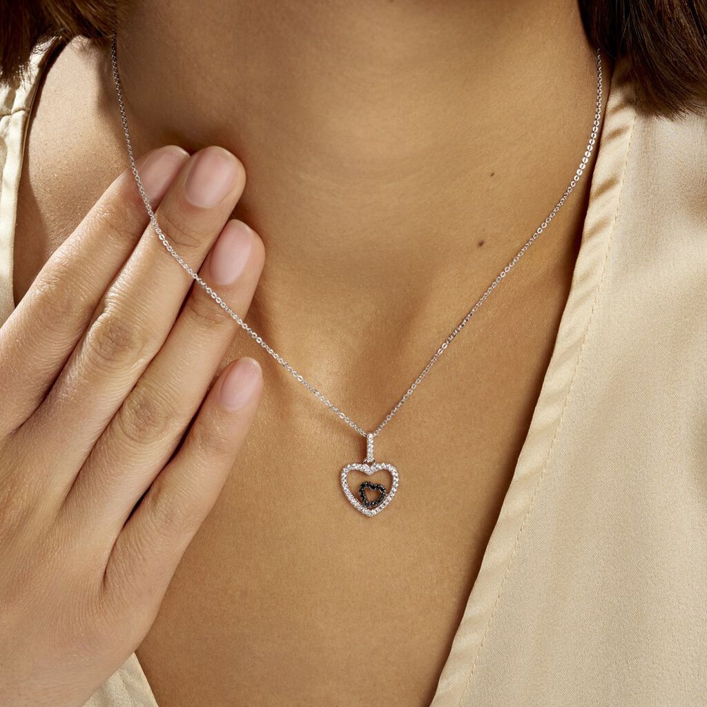 Collier Yelin Argent Blanc Oxyde De Zirconium - Colliers fantaisie Femme | Histoire d’Or