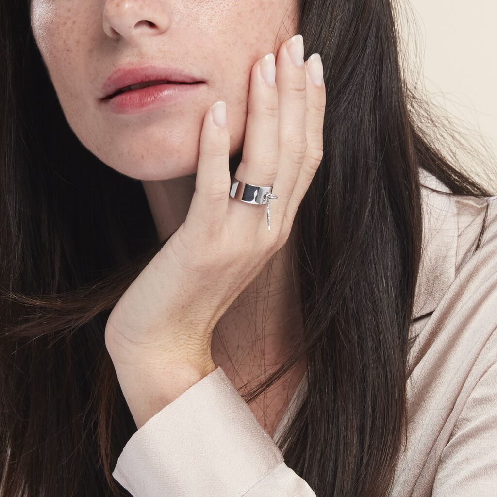 Bague Argent Blanc Psara - Bagues fantaisie Femme | Histoire d’Or