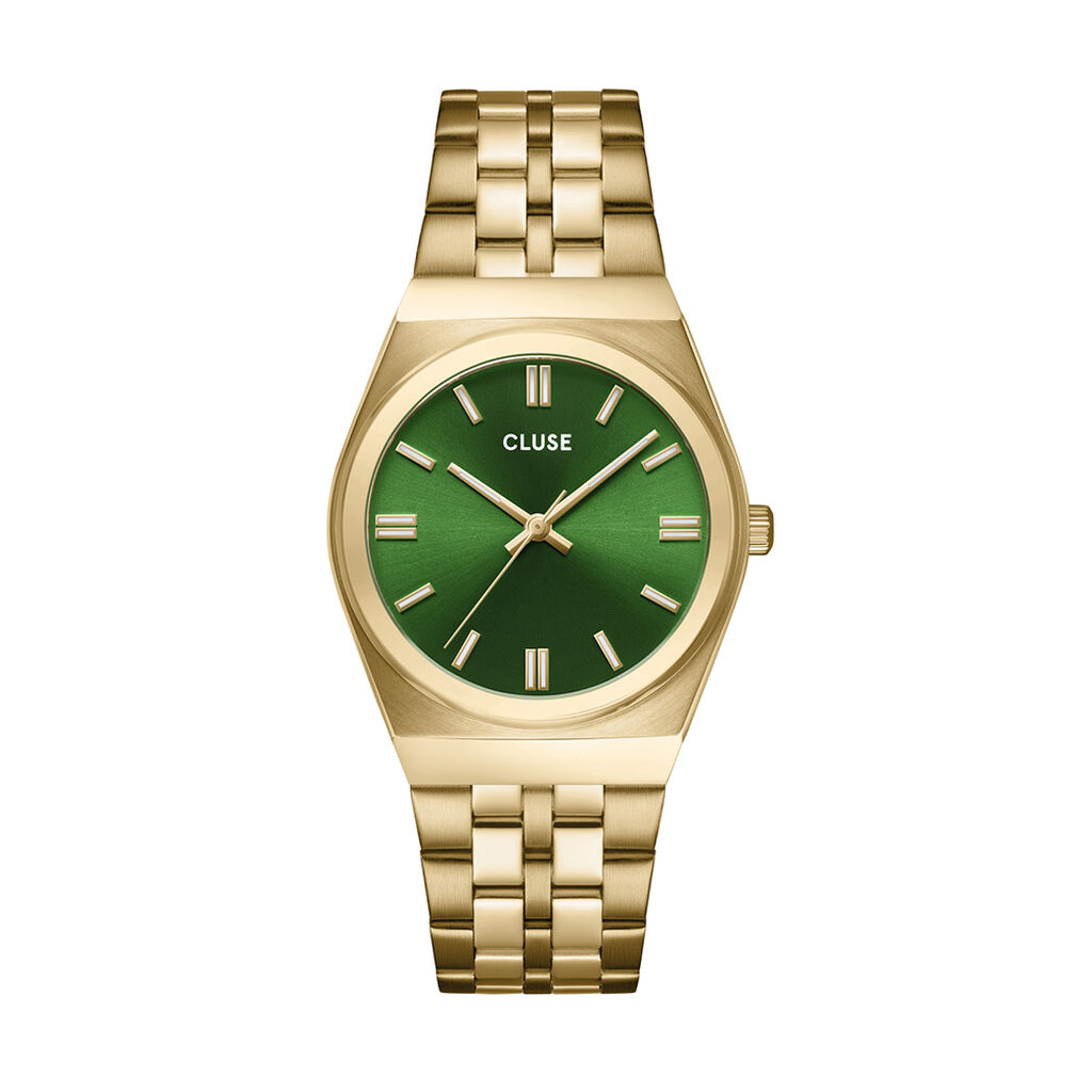 Montre Cluse Retro 70's Vert - Montres Femme | Histoire d’Or