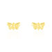Boucles D'oreilles Puces Bartholomee Papillon Or Jaune