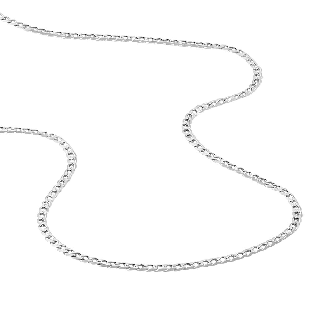Chaîne Casper Maille Gourmette Argent Blanc - Chaines Unisex | Histoire d’Or